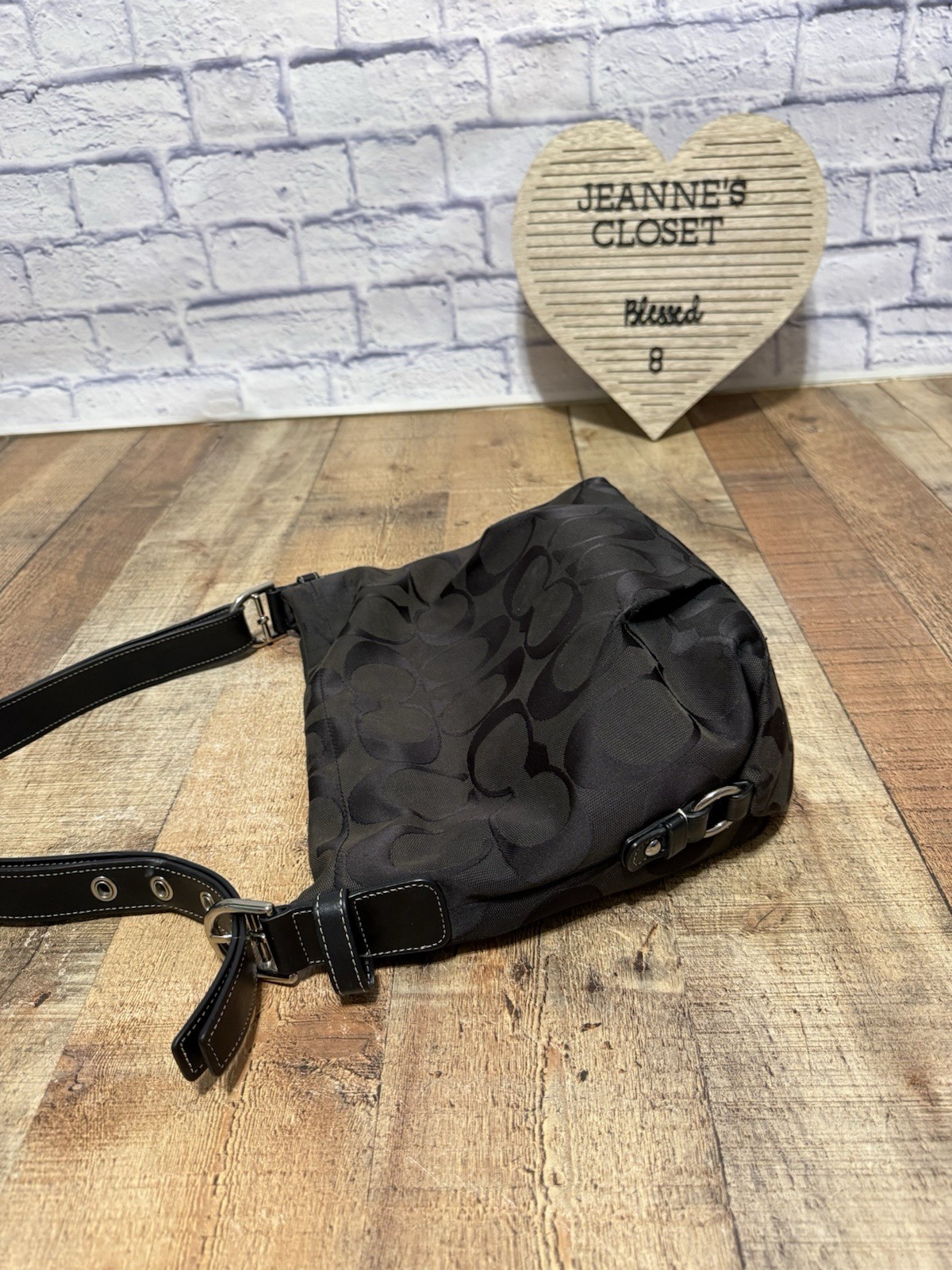 COACH F15067 Signature Duffle Logo Crossbody Bag Top … - Gem