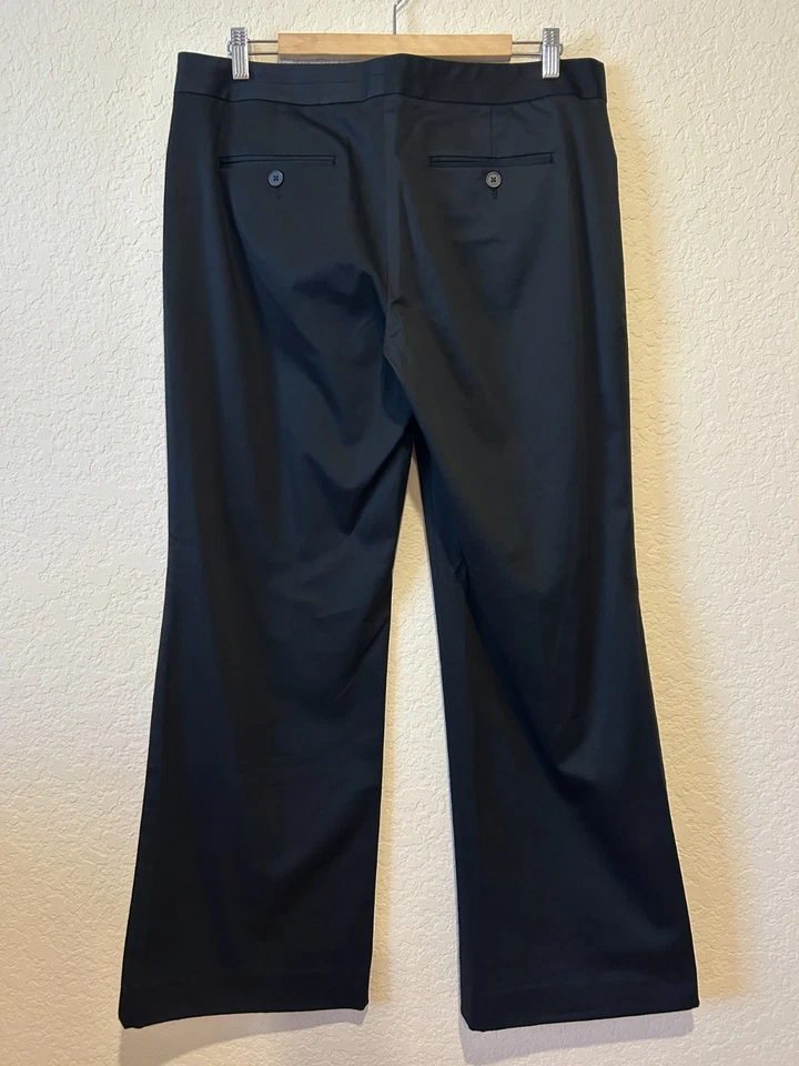 Express Editor Pants Black Boot Cut Sz 12 Career Stretch Minimalist Capsule Y2K - Image 4 of 4