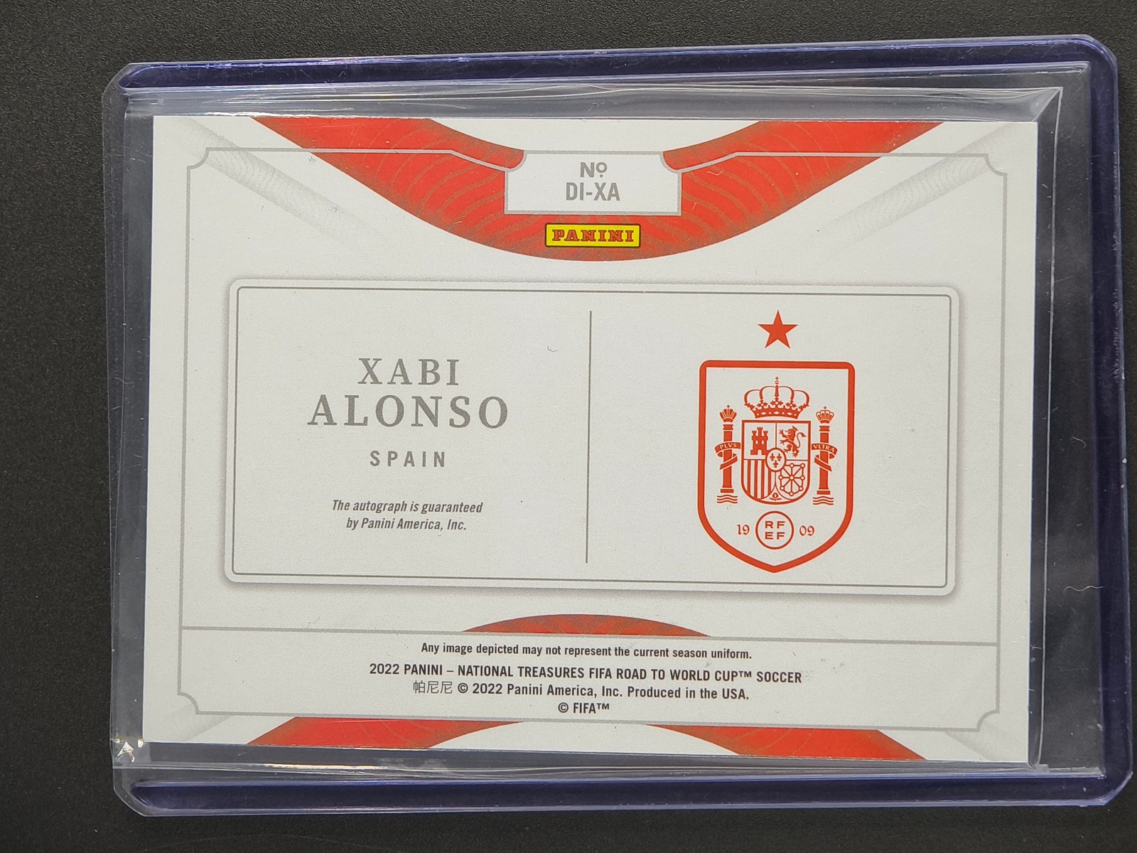 Xabi Alonso National Treasures FIFA Road To World Cup Auto 66/99 Definitive Ink view 2