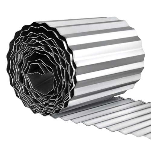 Corrugated Garden Edging 12" x 20',Metal Landscape Edging Sturdy Garden Long