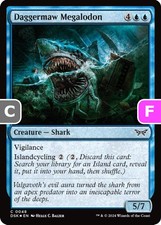 MTG Daggermaw Megalodon Duskmourn Common Creature Shark *Foil* NM