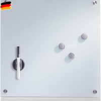 Zeller 11600 Memoboard, Glas, Weiß, Ca. 40 X 40 Cm