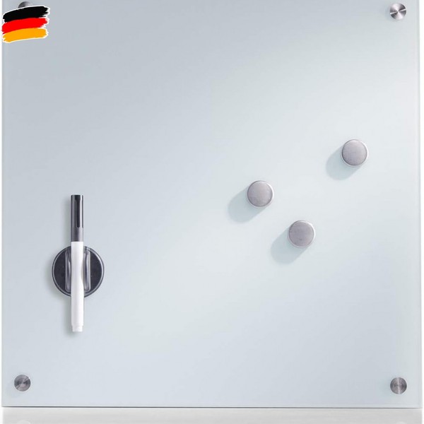 Zeller 11600 Memoboard, Glas, Weiß, Ca. 40 X 40 Cm-image