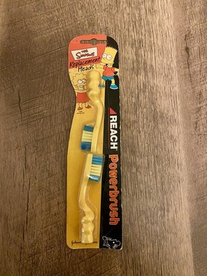 Vintage The Simpsons Ersatz Zahnbürstenköpfe Johnson & Johnson Neu Sonstige