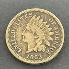 1863 Indian Head Cent Penny
