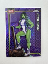 2026 Topps Chrome Marvel She-Hulk Purple X-fractor #/75 Color Match #151