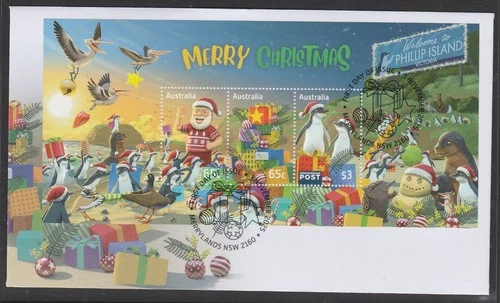 AUSTRALIA 2025 CHRISTMAS Secular MINISHEET   V F Used on FDC  - in stock now