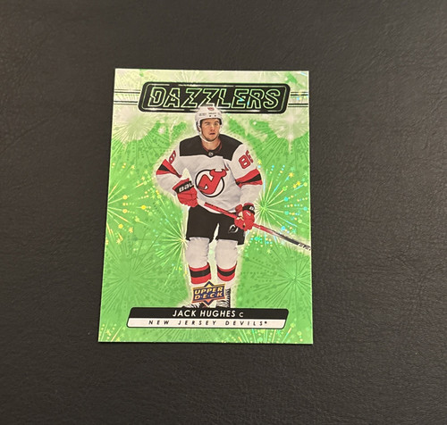 2023-24 JACK HUGHES UD Green Dazzlers #DZ-137 New Jersey Devils - Photo 1 sur 2