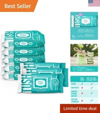 Adult Flushable Wipes 8 x 42 Count  Personal Cleansing Wipes Made from Plant...