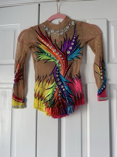 Rhythmic Gymnastics Leotard For Girls 7-9 Years Old | Competition Outfits