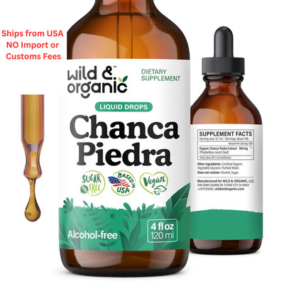 Wild & Organic Chanca Piedra Stone Breaker Drops - Herbal 4 Fl Oz (Pack of 1) 