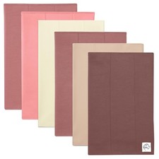 6 Pack Large 100 Cotton Baby Burp Cloths Double Layer Absorbent Maroon