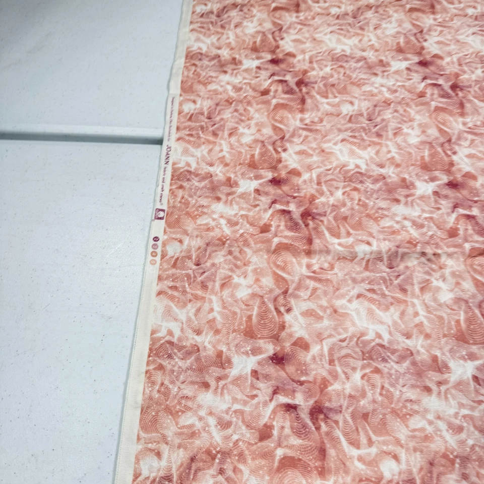 joann fabric pink beige abstract quilting cotton 42x160 4.4 yards - Image 3 of 4