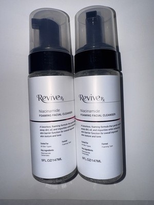 2X Revive Rx Niacinamide Foaming Facial Cleanser Improves Skin Texture & Tone 