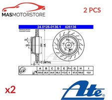 BREMSSCHEIBEN SATZ PAAR HINTEN ATE 240126-01361 2PCS P NEU OE QUALIT&Auml;T