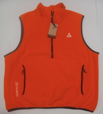 Nike Men's ACG Polartec Wolftree Quarter Zip Sleeveless Fleece Pullover Size L