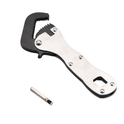 Maintenance Micro Self Adjusting Wrench Stainless Steel Compact Tool Silver