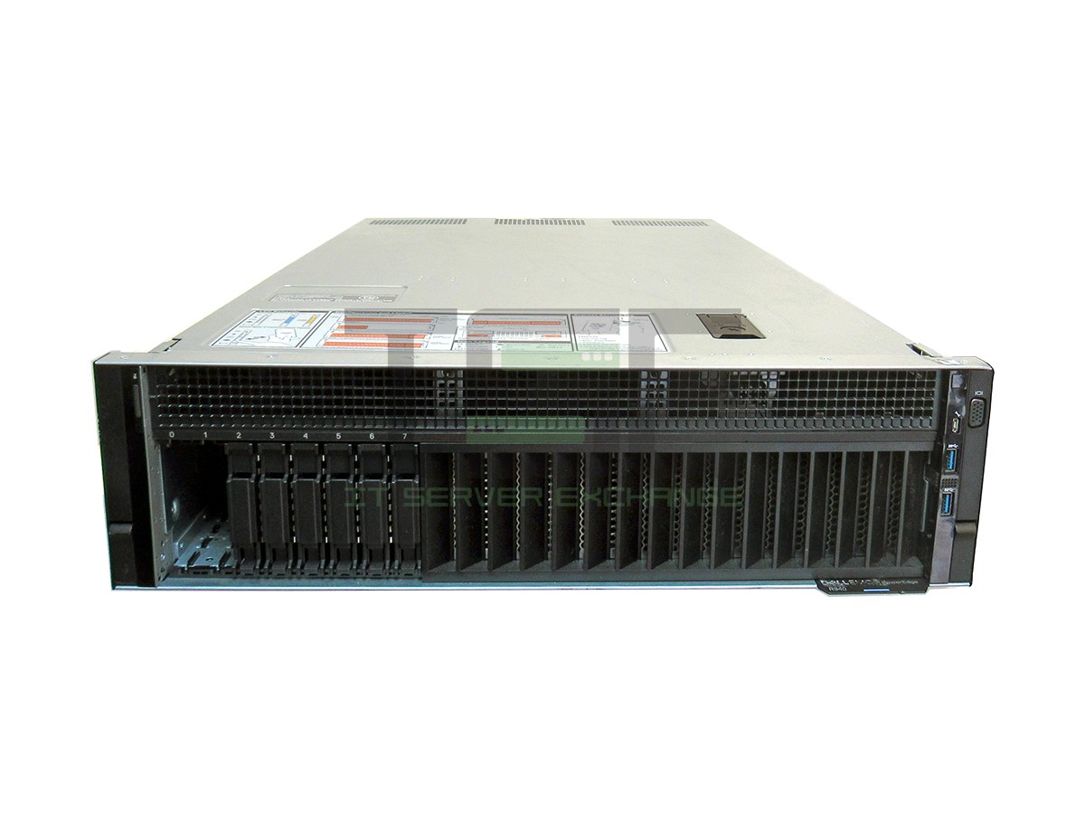 Dell R940 8SFF Server 4x Gold 5120 56-Core 2.2GHz 1.5TB RAM H740P RAID 8xTrays