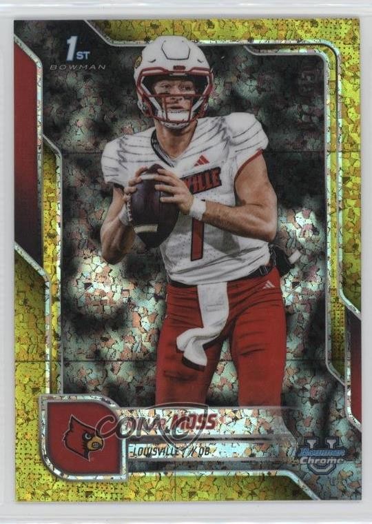 2025 Bowman U Chrome Yellow Mini-Diamond Refractor 77/350 Miller Moss #141 6q5