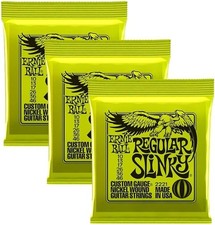 Ernie Ball Regular Slinky Nickel Wound Electric Guitar Strings 10-46 Gauge - 3
