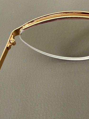 Gianfranco Ferre 1990's VINTAGE Cat Eye Sunglasses 191/S 012 Gold Half Rim - Picture 17 of 24