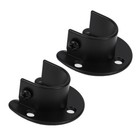  2 PCS Clothes Rail Pole Socket Bracket Hanging Curtain Brackets Solid