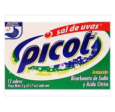 Picot Antacid Sodium Bicarbonate & Citric Acid Upset Stomach Relief Powder 12ct