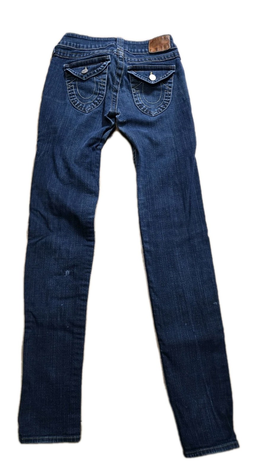 TRUE RELIGION Skinny Denim Jeans Womens sz 27 low rise 00s y2k Flap Pocket thumbnail 6