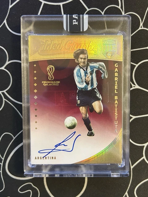 2022 Eminence Gabriel Batistuta Gilded Graphs Gold Auto Black Box 1/1 Argentina