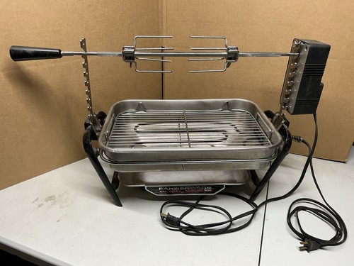 Farberware Open Hearth Electric Broiler Indoor Rotisserie Grill ***READ***