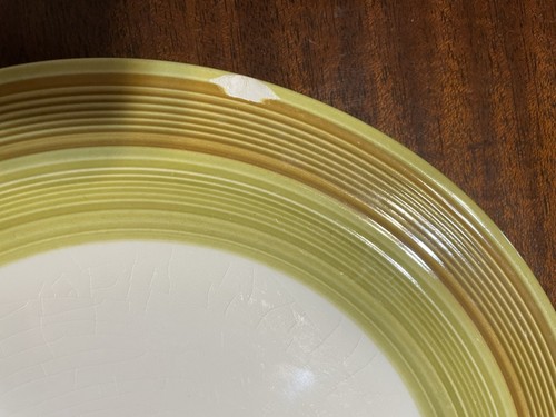 1970s Buttercup 10.5” Dinner Plates Set 5 Brady Bunch Avacado Orange White VTG - Picture 12 of 23