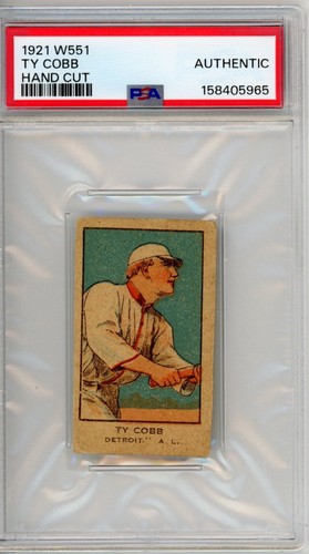1921 w551 Ty Cobb Authentic PSA freshly graded mint slab