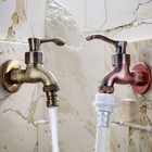 Antike Bronze Außen Wasserhahn für Waschmaschine und Gartenästhetik