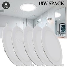5Pack 8Inch LED Ceiling Lights Ultra-Thin Recessed Retrofits Kit 6000K Daylight