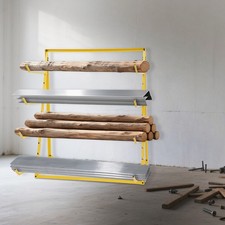 4 Tier Steel Horizontal Lumber Storage Rack Adjustable Storage Cantilever Rack