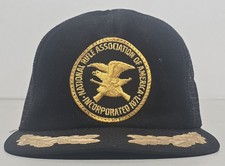 National Rifle Association (NRA) Mesh Snapback Trucker Hat Made In USA Scrambled