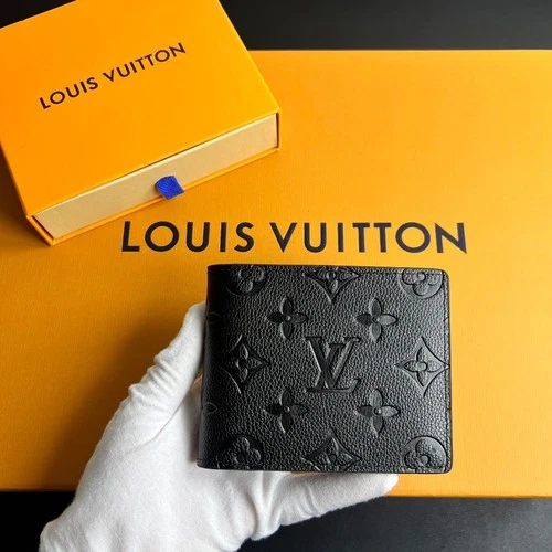 LLouisV Slender Wallet Black Monogram Empreinte Leather M60895 - product listing photo