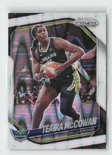 2025 Panini Prizm WNBA #48 Teaira McCowan White Seismic Prizms