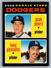 Josh Sborz / Tony Gonsolin 2020 Topps Heritage Los Angeles Dodgers 343 RC