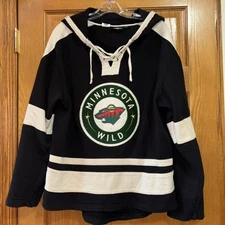 Minnesota Wild NHL Size Small Hoodie Sweatshirt Jersey Vintage Old Time Sports