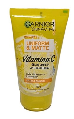Garnier  Skin Active   Facial CLEANSER GEL  with Vitamin C  UNIFORM & MATTE 150g