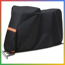 Motorcycle Cover 300D Waterproof UV Resistant All Weather Outdoor 104Lx41Wx50H