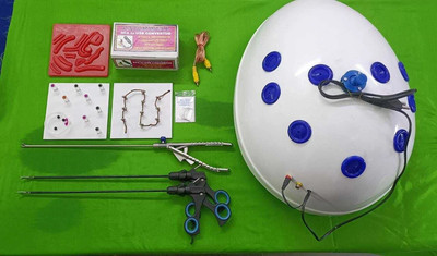 Laparoscopic Reusable Virtual Endo-Trainer with 3 Basic Training Instrument