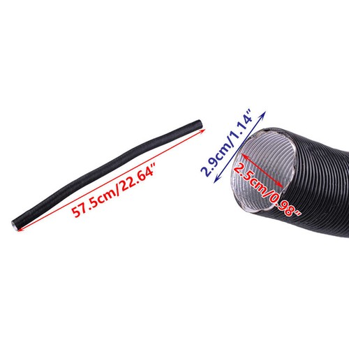 Air Intake Flexible Black Heater Diesel Combustion Pipe Hose - - Foto 3 di 5