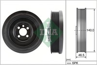 1X INA 544 0138 10 Riemenscheibe Kurbelwelle FüR VW Audi Skoda Seat