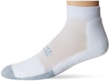 Thorlos Unisex T1CMU Tennis Thin Padded Ankle Sock, White, Small 6-8, White