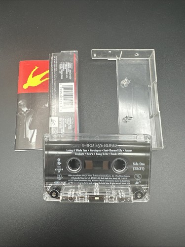 Third Eye Blind 3EB RARE RED Self-Titled Cassette Tape Vtg 1997 Electra 62012-4 - Imagen 4 de 5