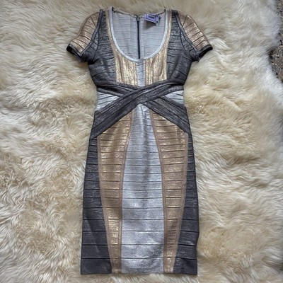 knee length dresses for ladies The Metallic Isla Dress main image 1