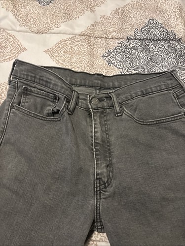 Levis 514 Jeans Herren 34x30 grau gerades Bein 5 Taschen Outdoor Freizeit - Bild 13 von 24