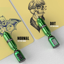 Wireless Tattoo Pen Kit Complete Rechargeable Machine with 1500Mah Power Supply